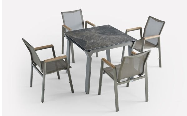 İtals GRETA COZY 90X90 4 Kişilik Masa Takımı