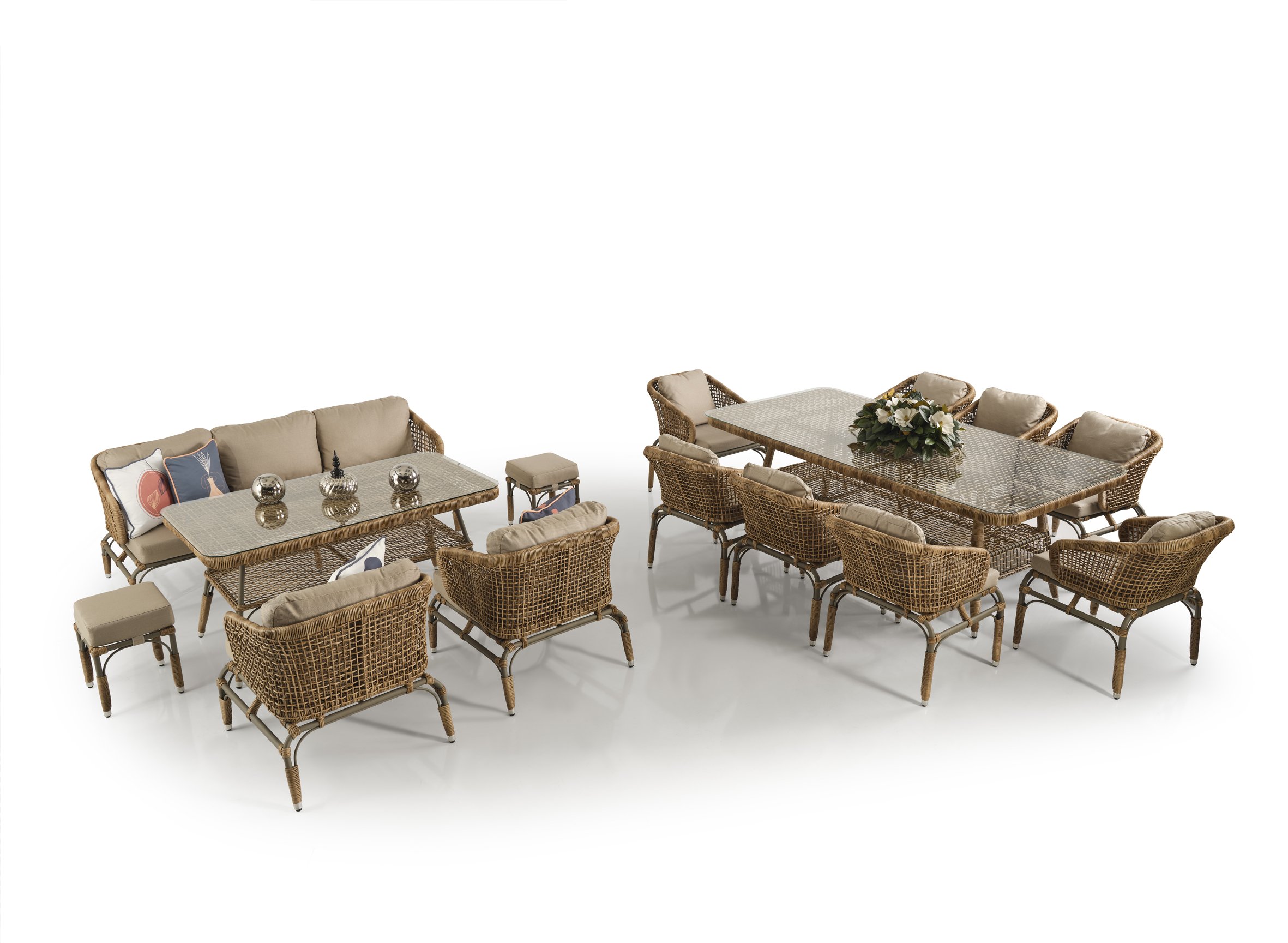 İtals ROYAL Oturma Ve Masa Takımı 8 Kişilik