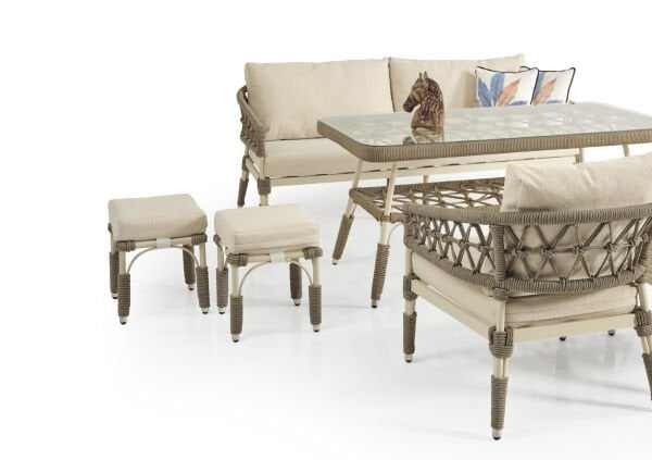 İtals LUCCA Oturma Ve Masa Takımı 6 Kişilik