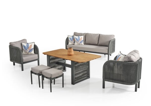 İtals LİNDA Oturma Ve Masa Takımı 8 Kişilik